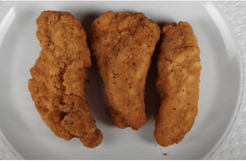 Three Breaded Chicken Strips
